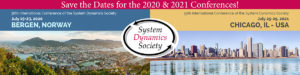 38th International Conference of the System Dynamics Society "Hindsight in 2020: Learning from the Past to Inspire the Future"